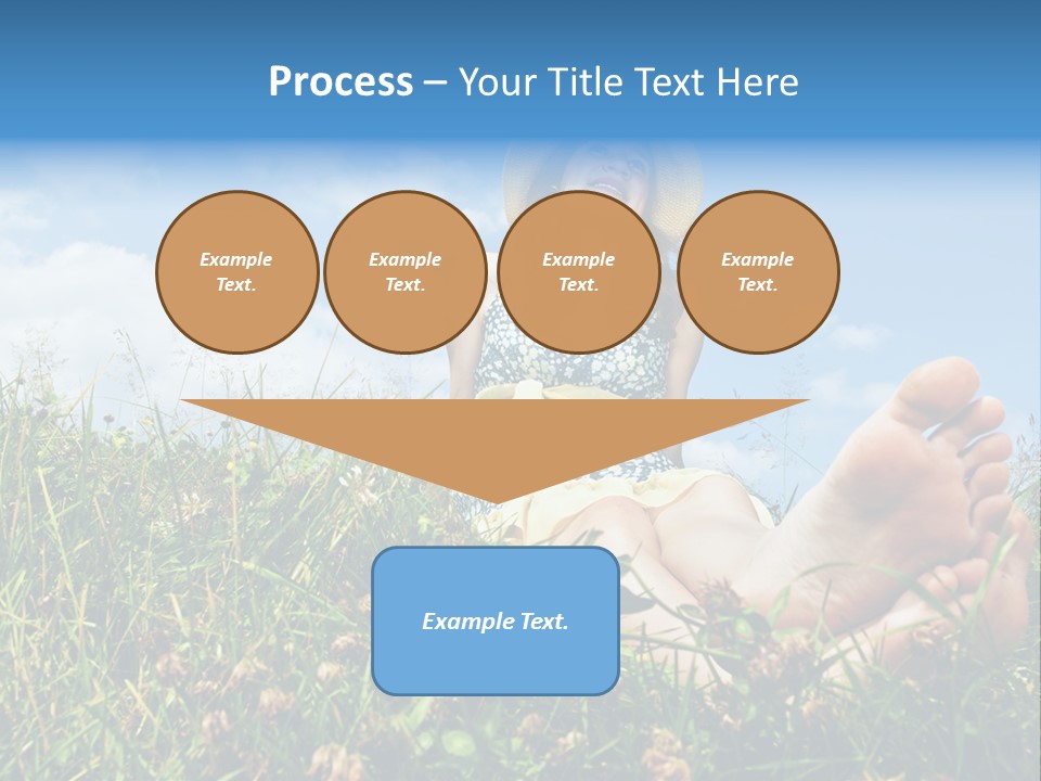 Barefoot Girl PowerPoint Template