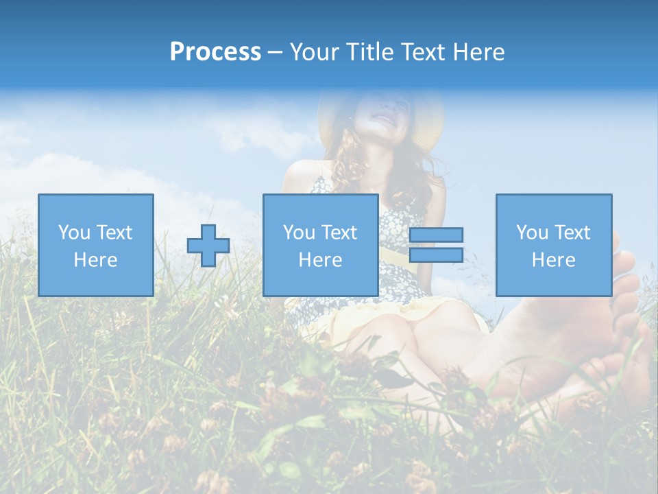 Barefoot Girl PowerPoint Template