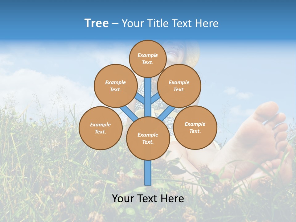 Barefoot Girl PowerPoint Template