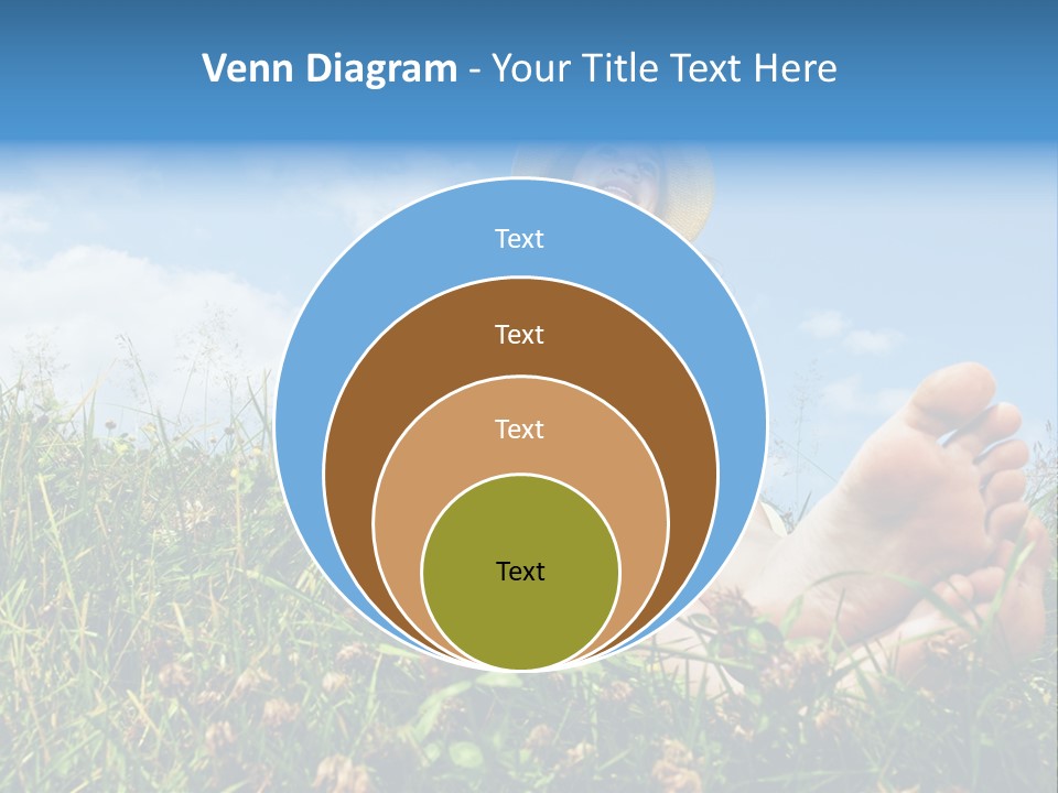 Barefoot Girl PowerPoint Template