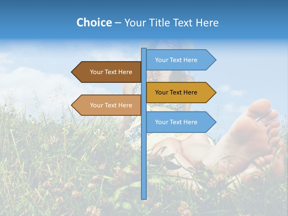 Barefoot Girl PowerPoint Template