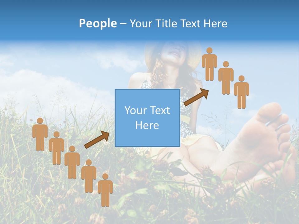 Barefoot Girl PowerPoint Template