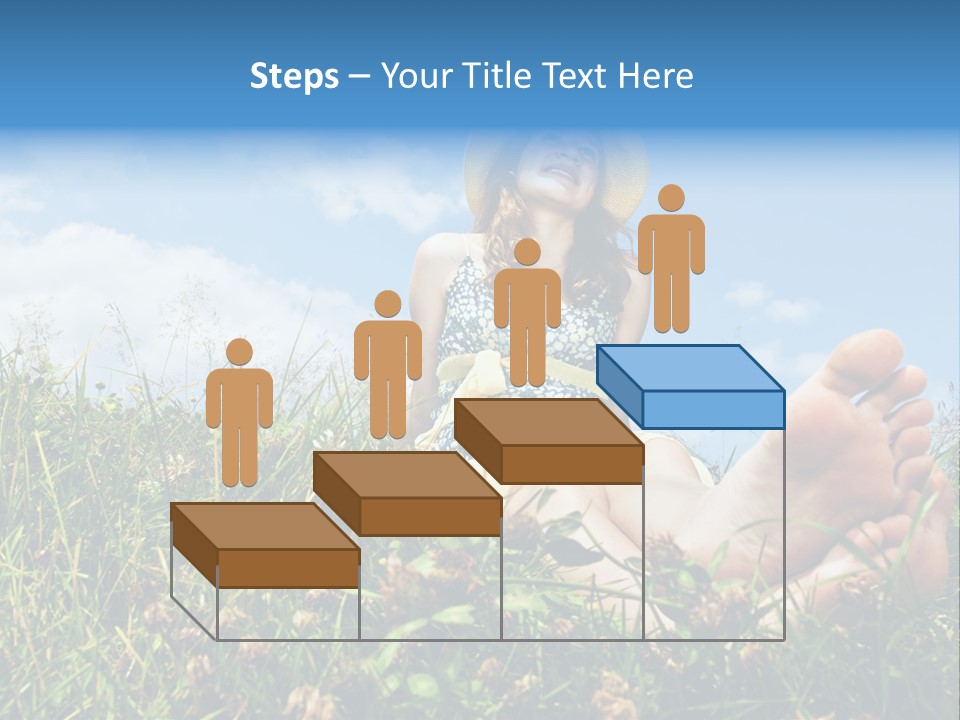 Barefoot Girl PowerPoint Template