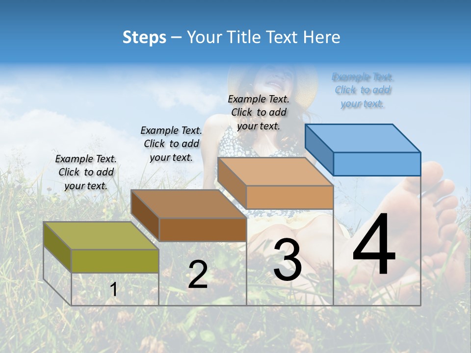 Barefoot Girl PowerPoint Template