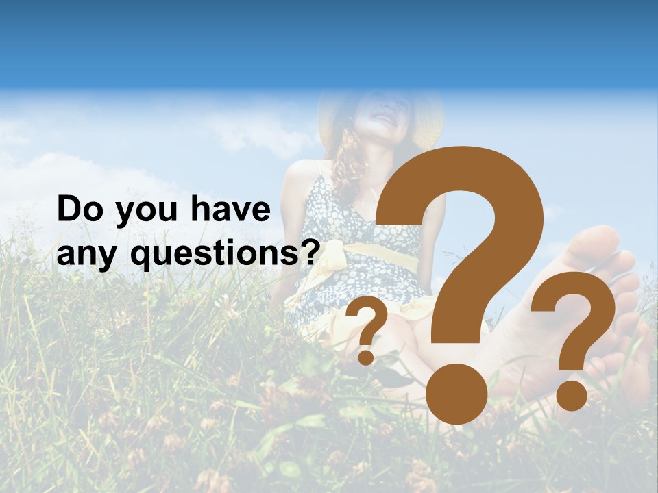 Barefoot Girl PowerPoint Template