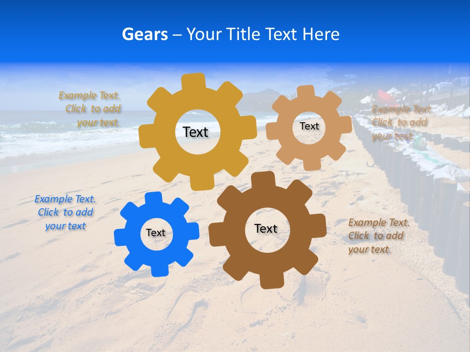 Ocean Red Vacation PowerPoint Template