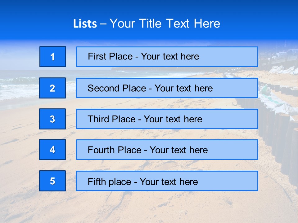 Ocean Red Vacation PowerPoint Template