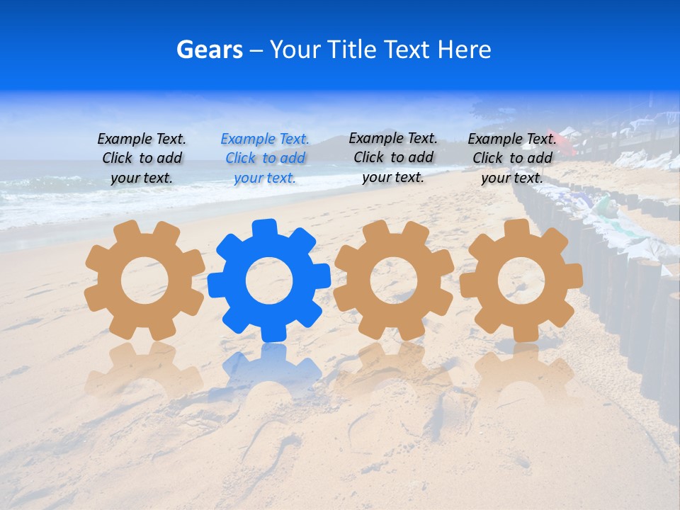 Ocean Red Vacation PowerPoint Template