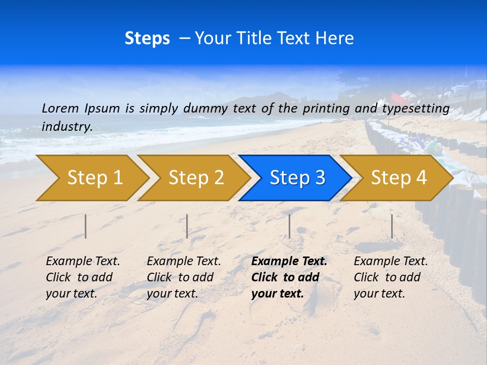 Ocean Red Vacation PowerPoint Template