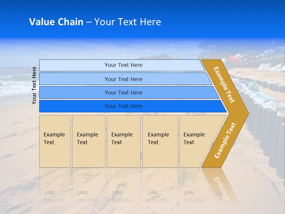 Ocean Red Vacation PowerPoint Template