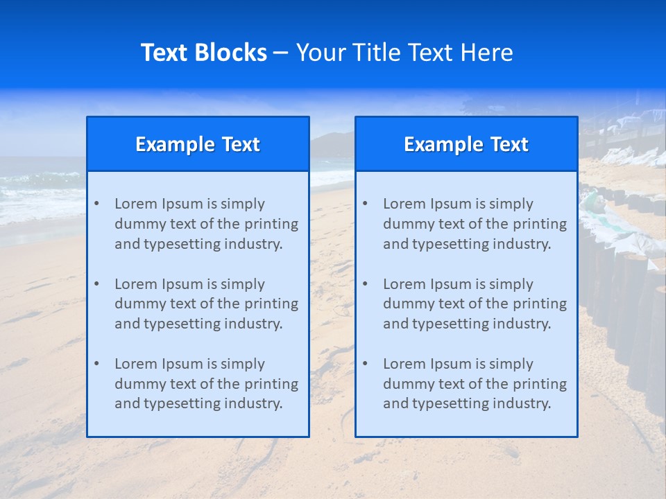 Ocean Red Vacation PowerPoint Template