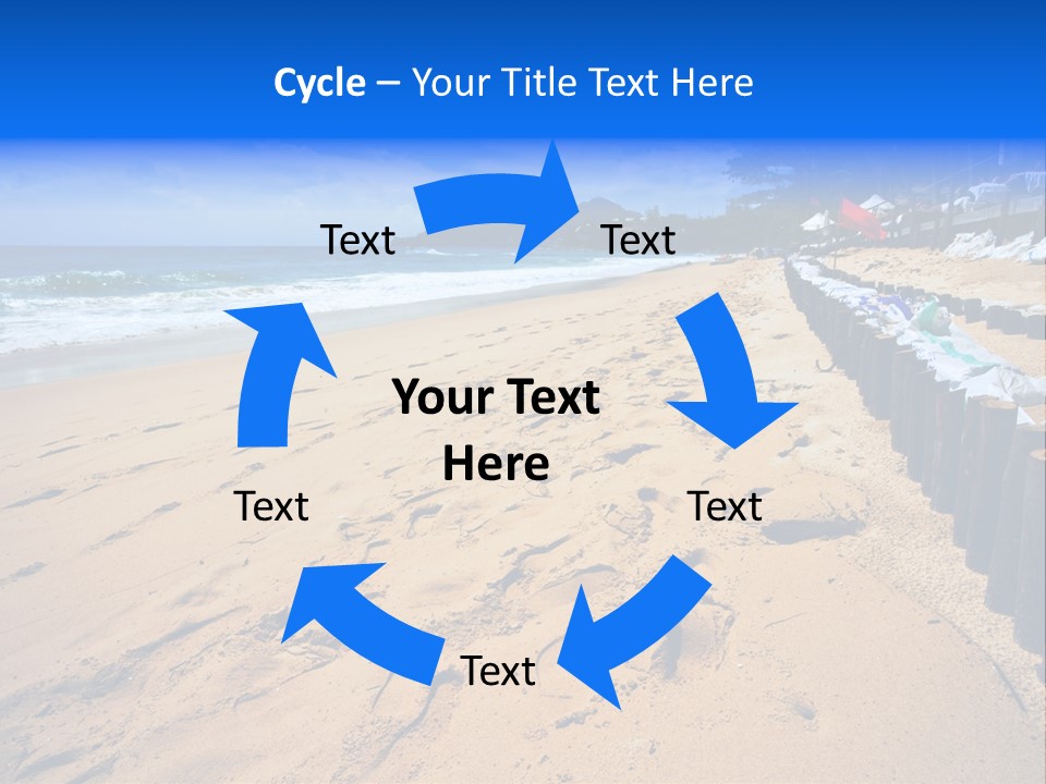 Ocean Red Vacation PowerPoint Template