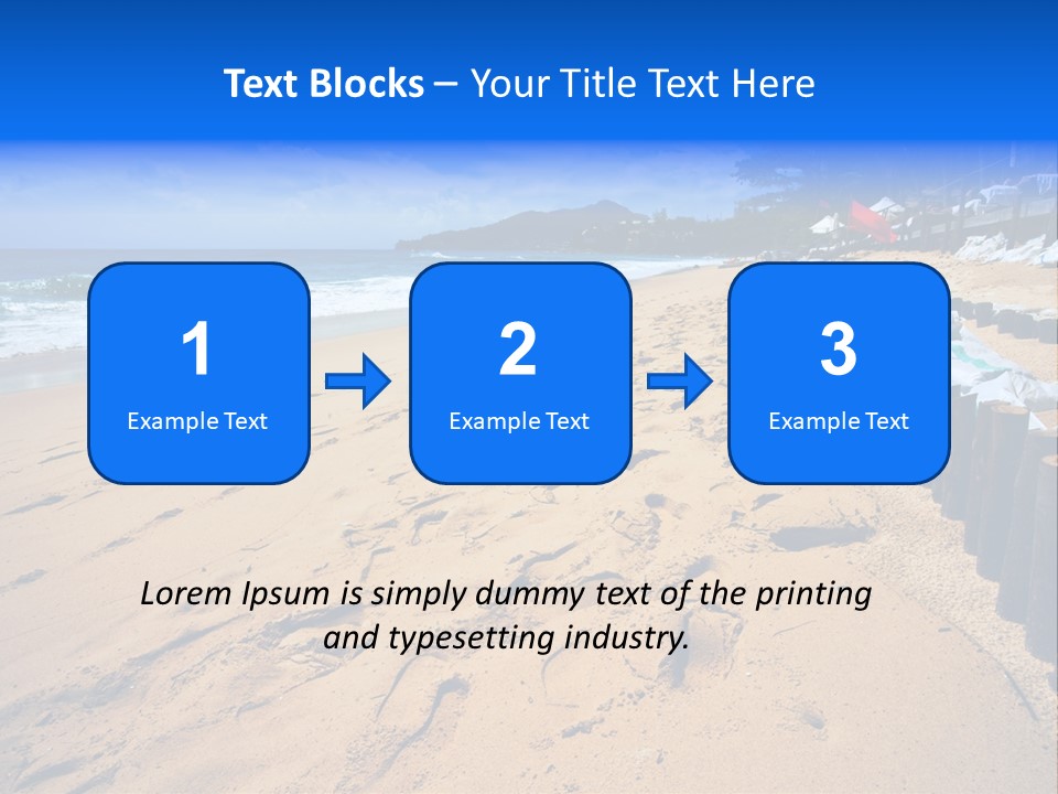 Ocean Red Vacation PowerPoint Template