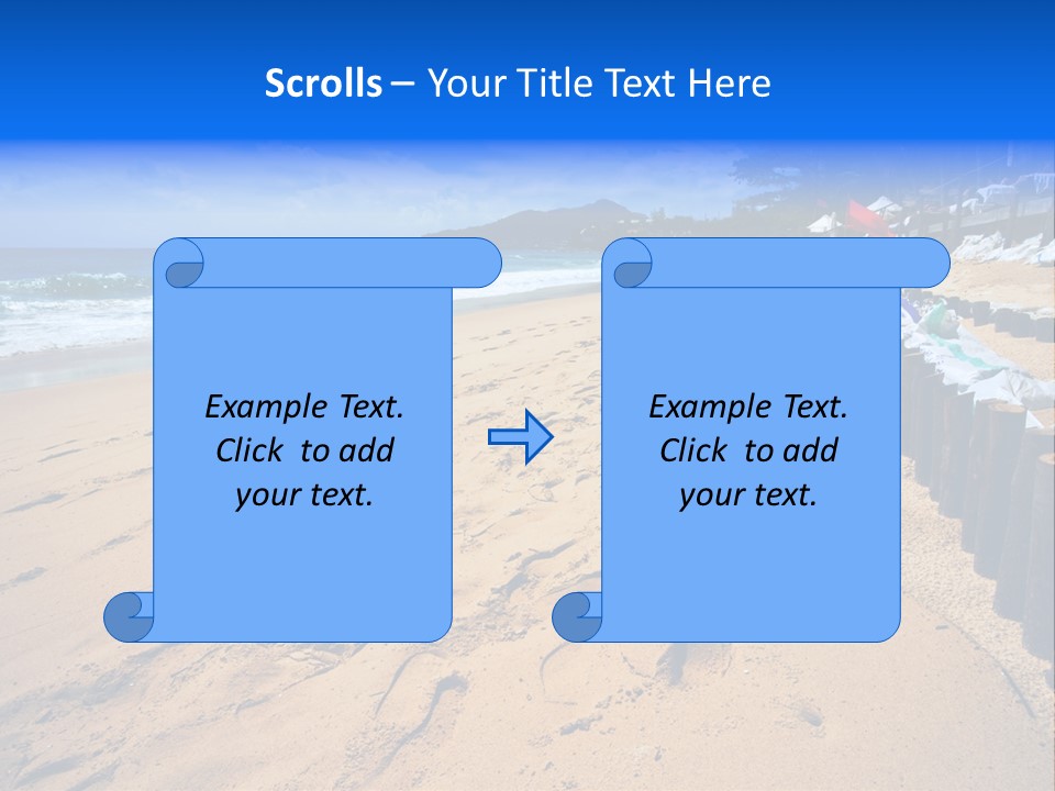 Ocean Red Vacation PowerPoint Template