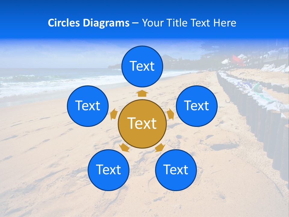 Ocean Red Vacation PowerPoint Template