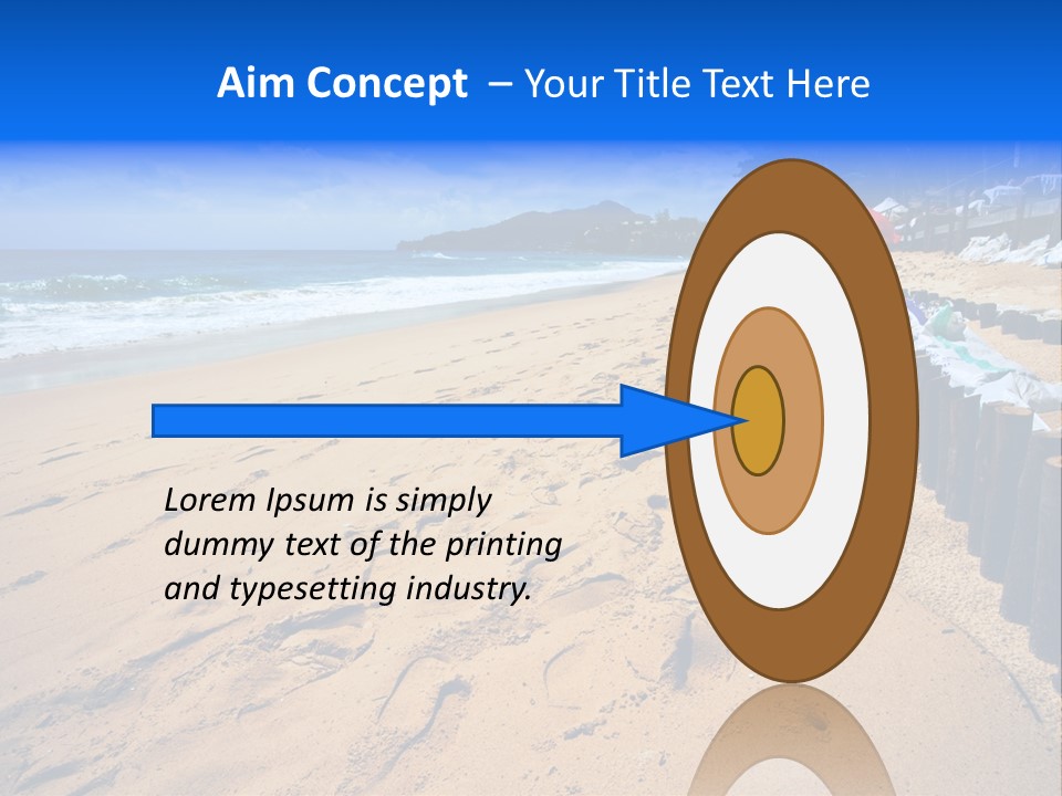 Ocean Red Vacation PowerPoint Template