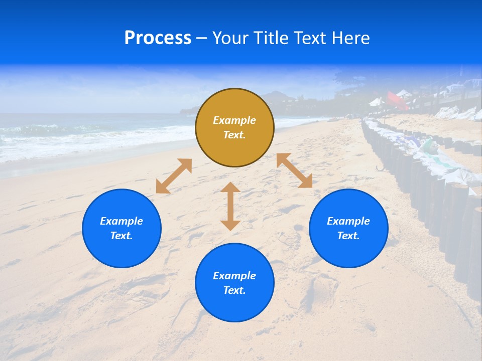 Ocean Red Vacation PowerPoint Template