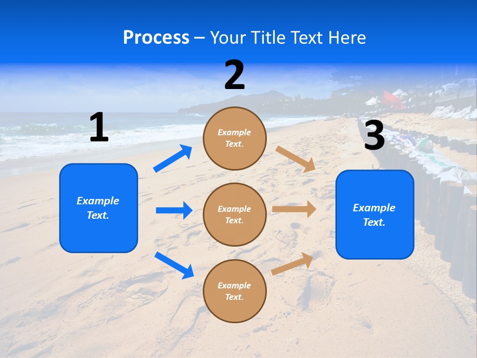 Ocean Red Vacation PowerPoint Template