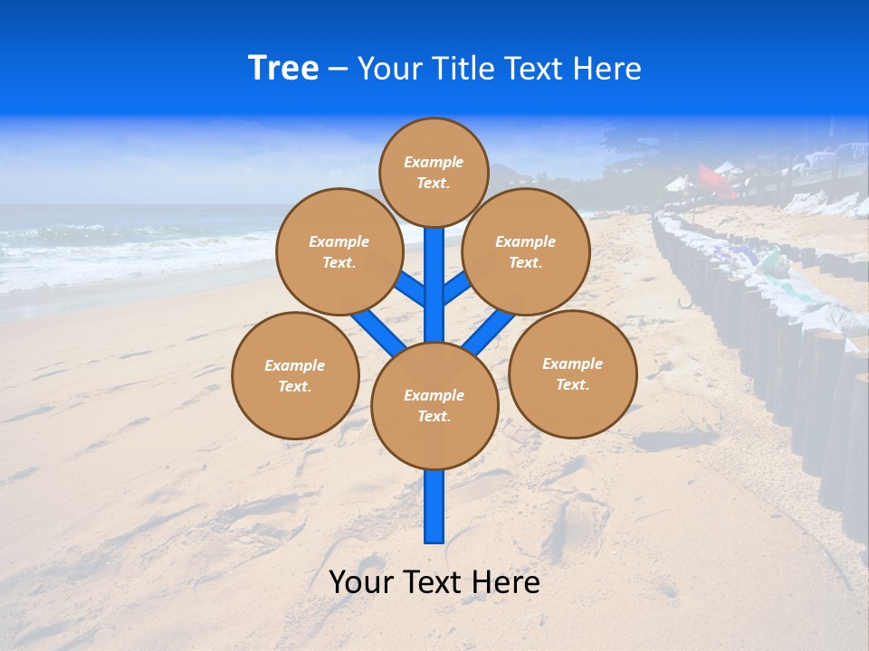 Ocean Red Vacation PowerPoint Template