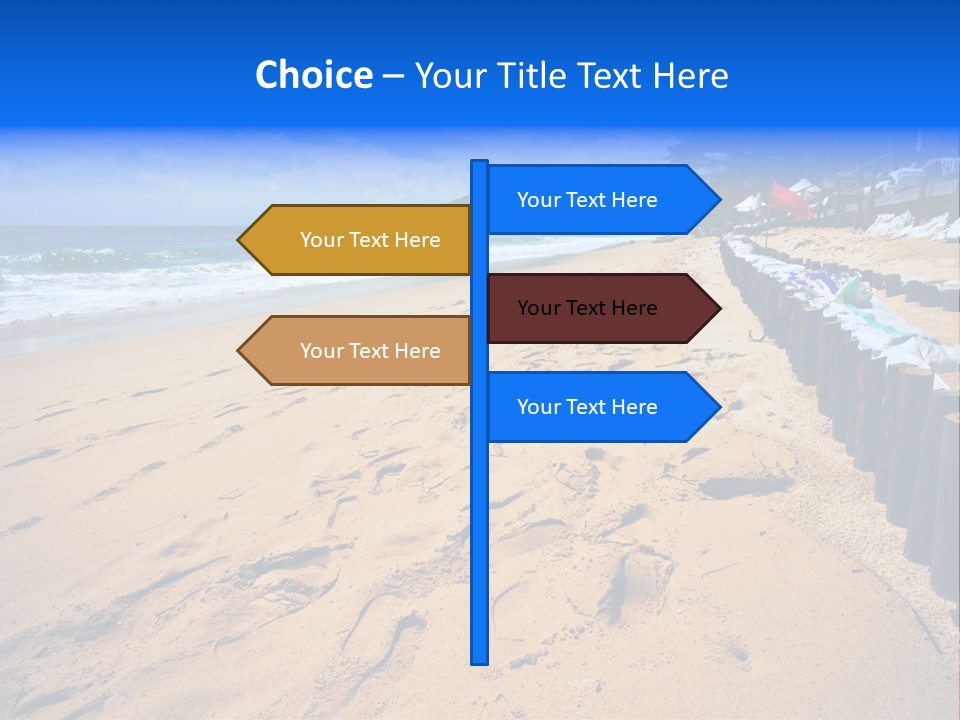 Ocean Red Vacation PowerPoint Template