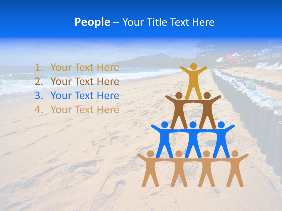 Ocean Red Vacation PowerPoint Template