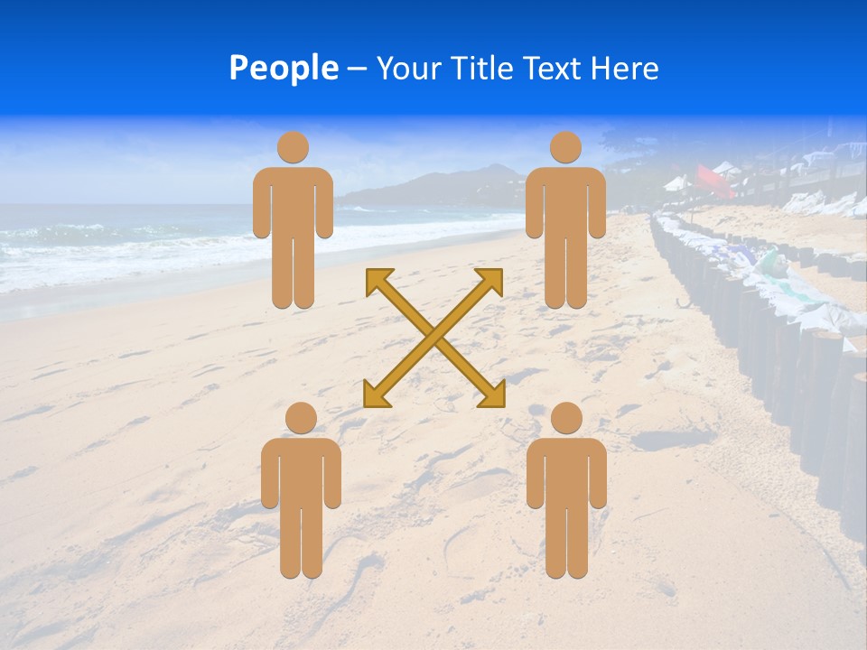 Ocean Red Vacation PowerPoint Template