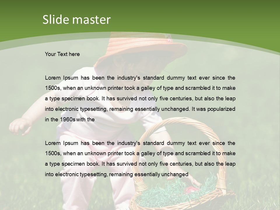 Young Field Grass PowerPoint Template