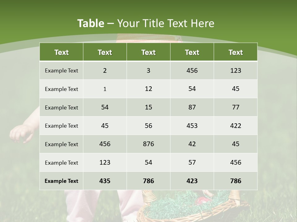 Young Field Grass PowerPoint Template