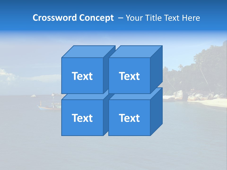 Island Ocean Beach PowerPoint Template