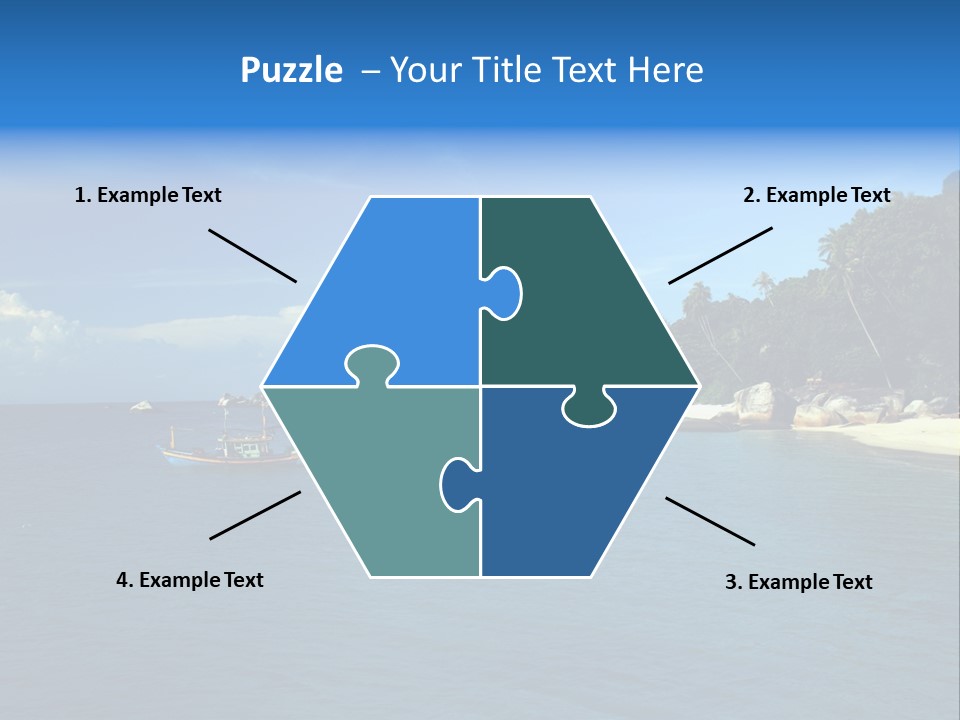 Island Ocean Beach PowerPoint Template