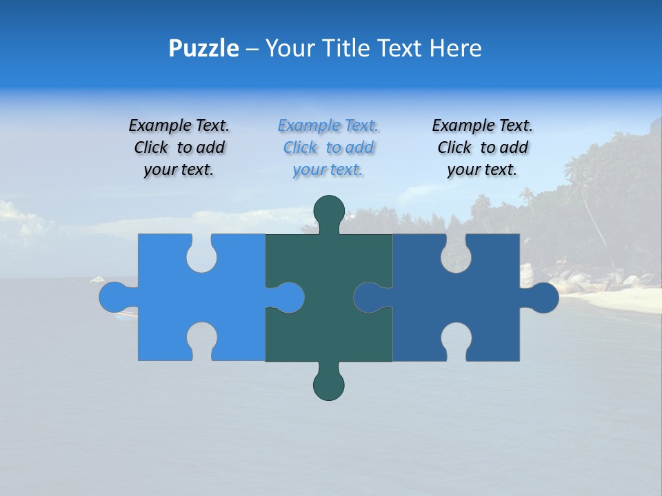 Island Ocean Beach PowerPoint Template