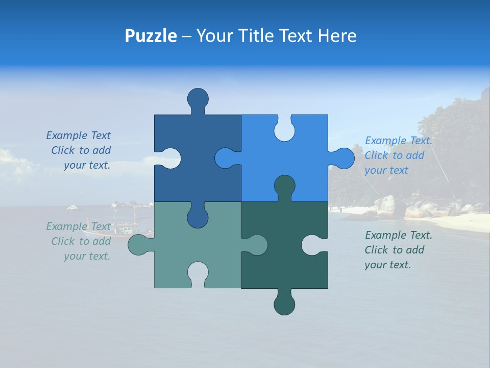 Island Ocean Beach PowerPoint Template