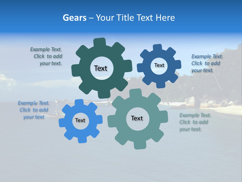 Island Ocean Beach PowerPoint Template