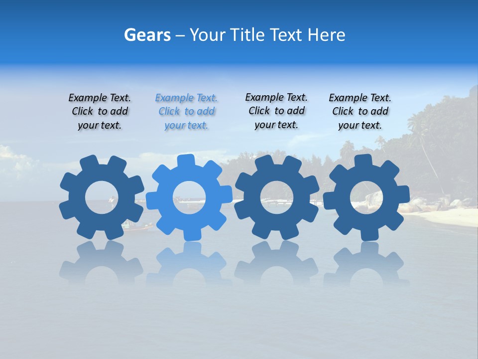 Island Ocean Beach PowerPoint Template