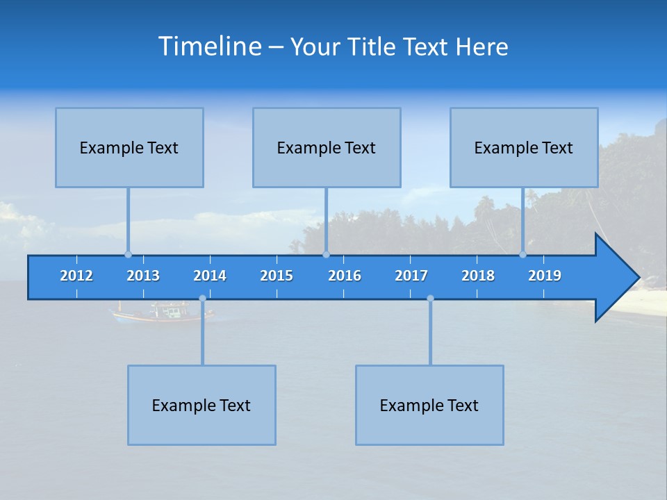 Island Ocean Beach PowerPoint Template