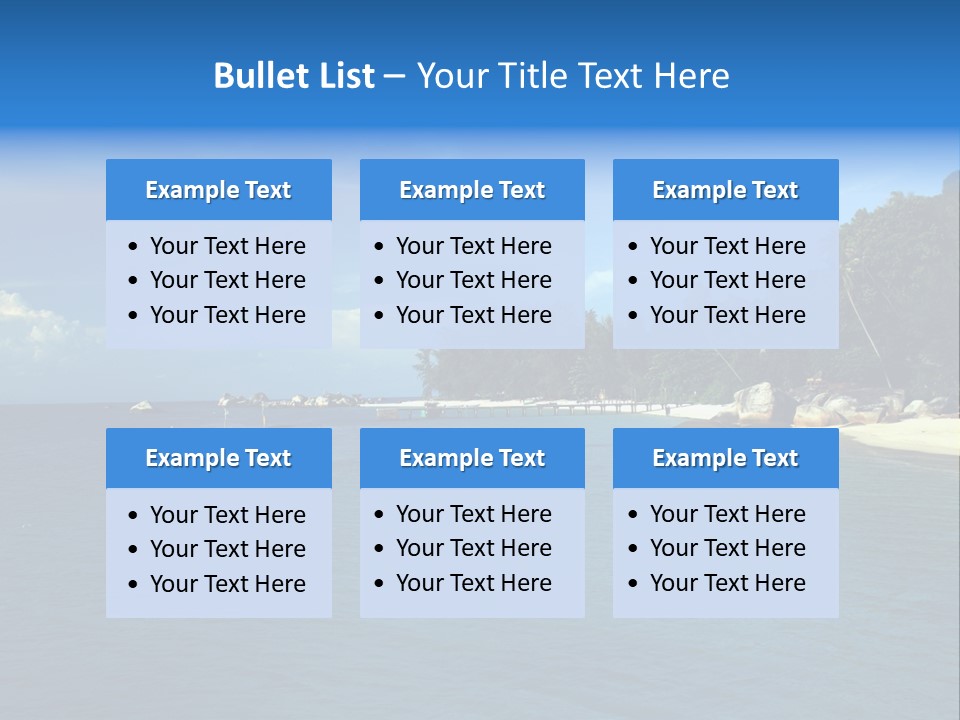 Island Ocean Beach PowerPoint Template