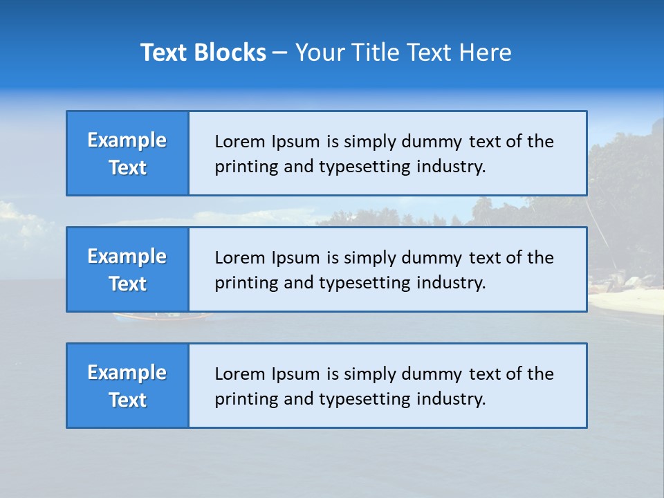 Island Ocean Beach PowerPoint Template