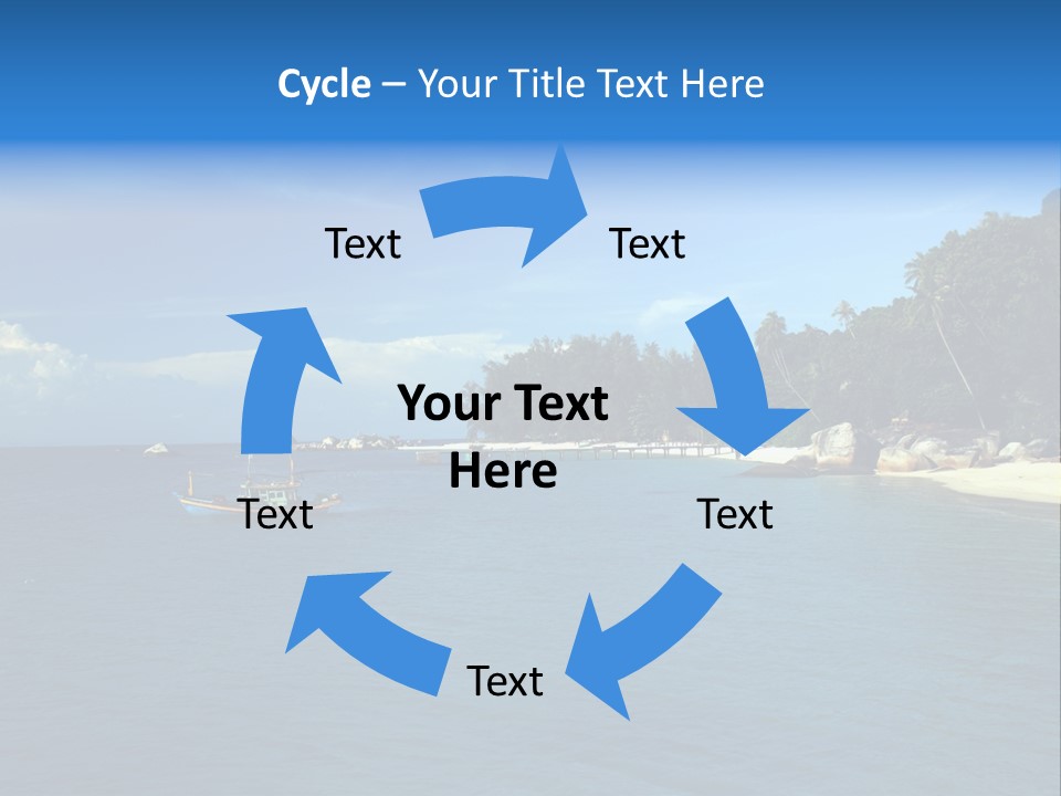 Island Ocean Beach PowerPoint Template