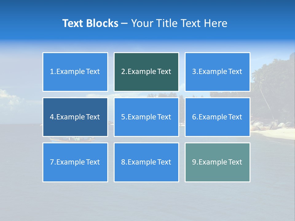 Island Ocean Beach PowerPoint Template