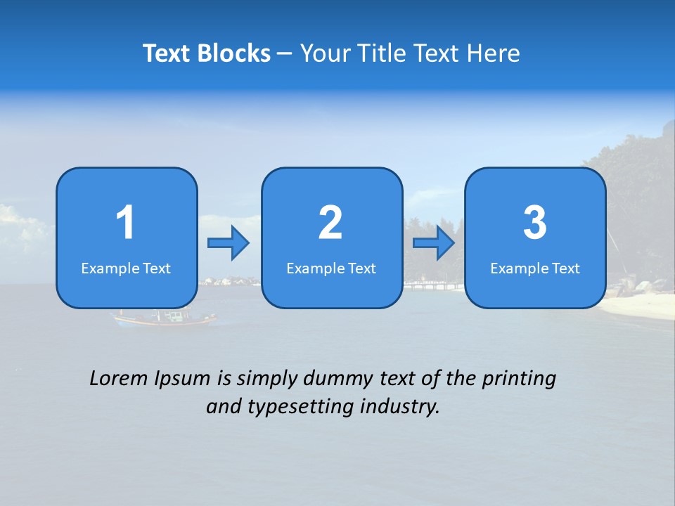 Island Ocean Beach PowerPoint Template