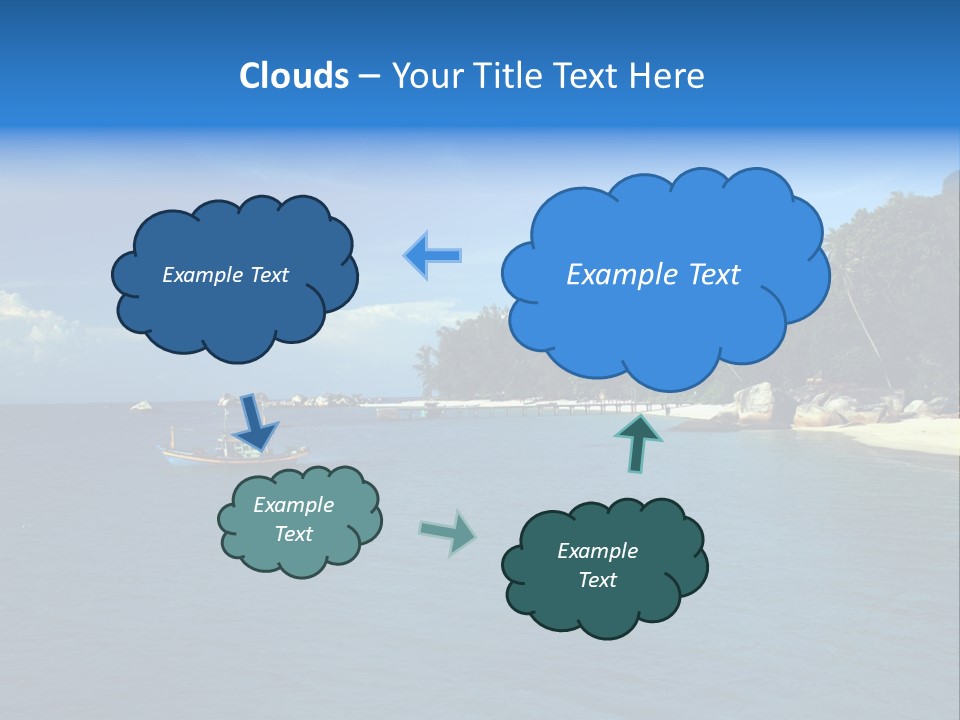 Island Ocean Beach PowerPoint Template