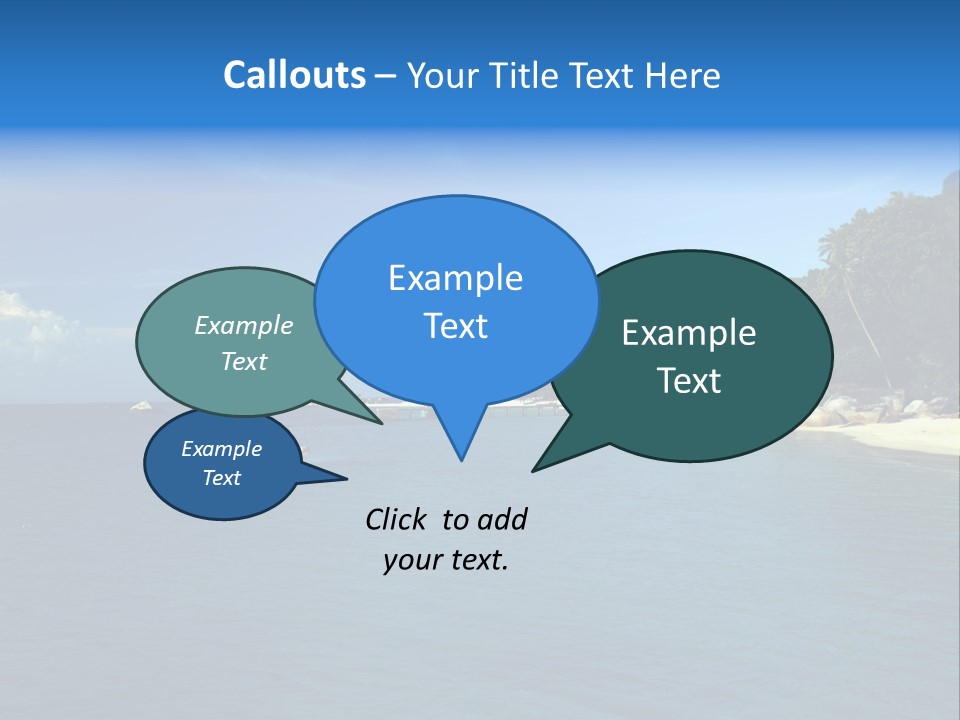 Island Ocean Beach PowerPoint Template