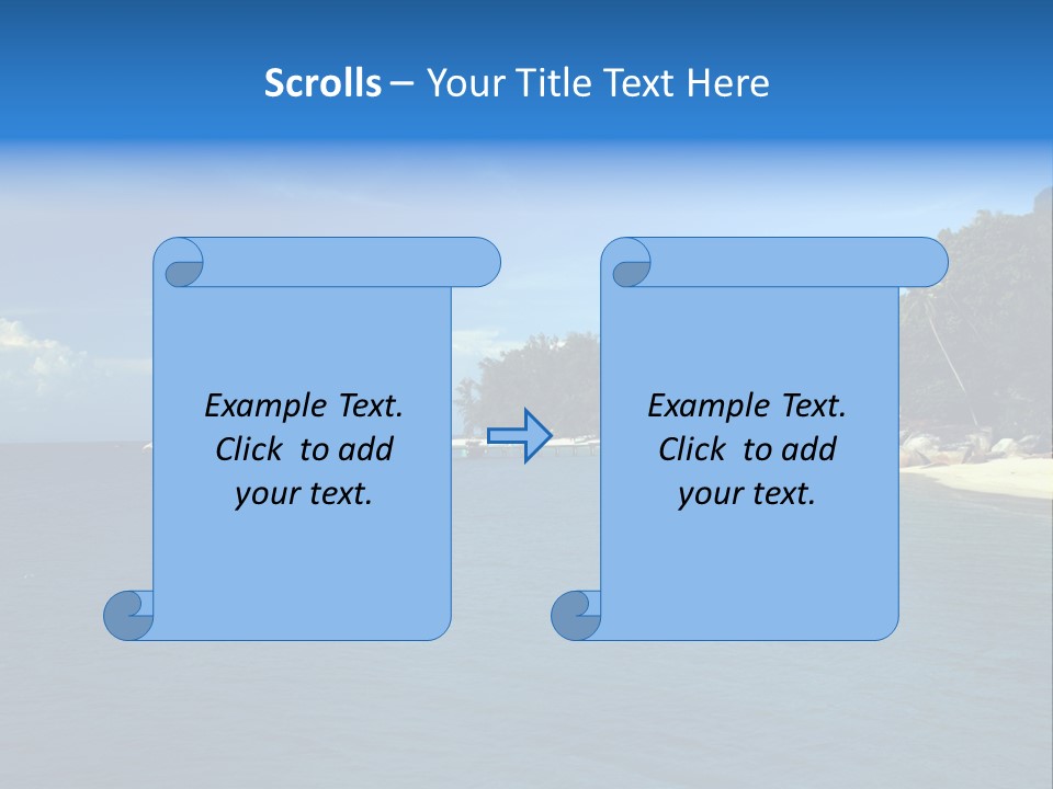Island Ocean Beach PowerPoint Template