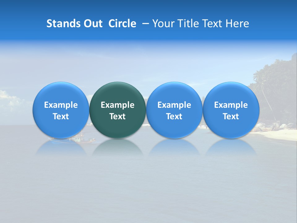 Island Ocean Beach PowerPoint Template