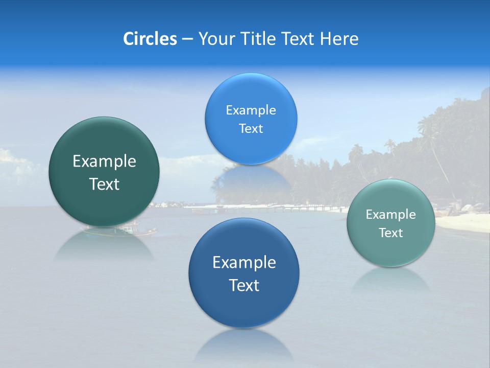 Island Ocean Beach PowerPoint Template