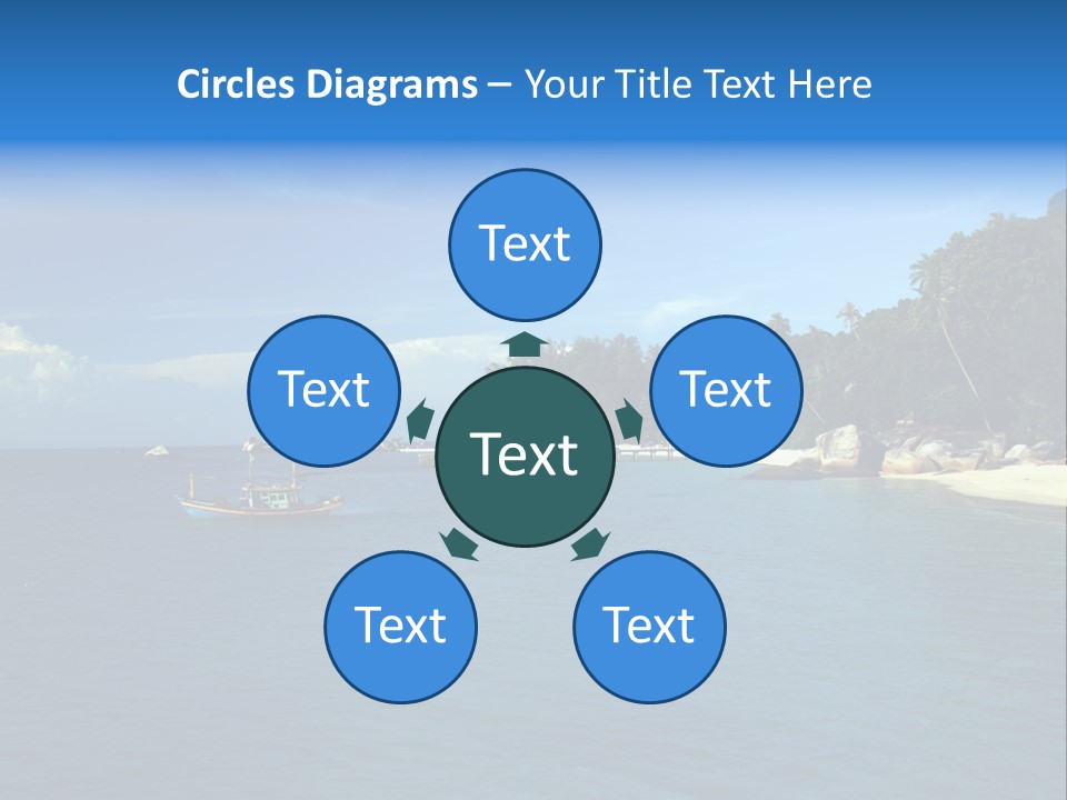 Island Ocean Beach PowerPoint Template