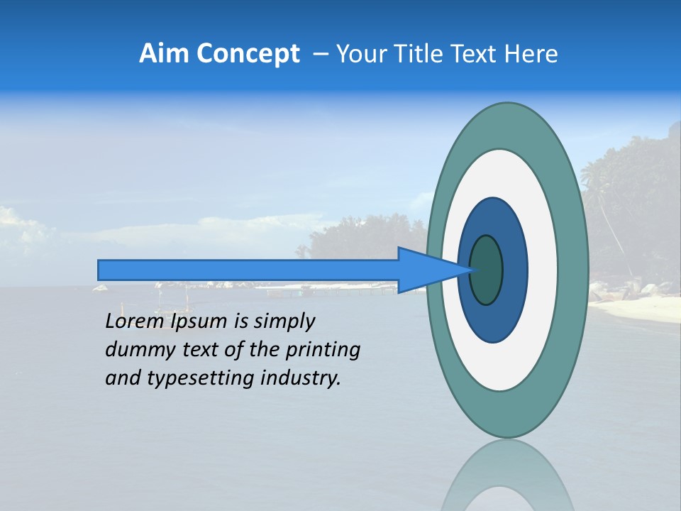 Island Ocean Beach PowerPoint Template