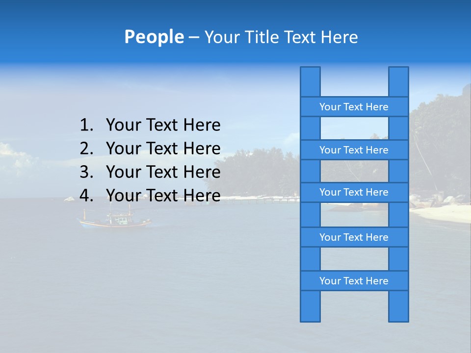 Island Ocean Beach PowerPoint Template