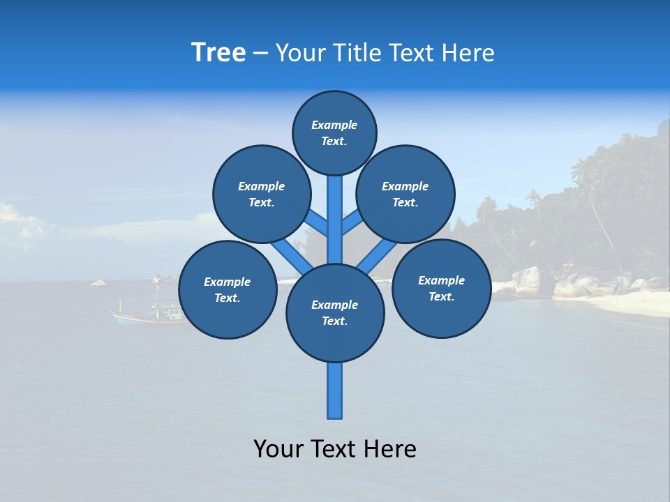 Island Ocean Beach PowerPoint Template