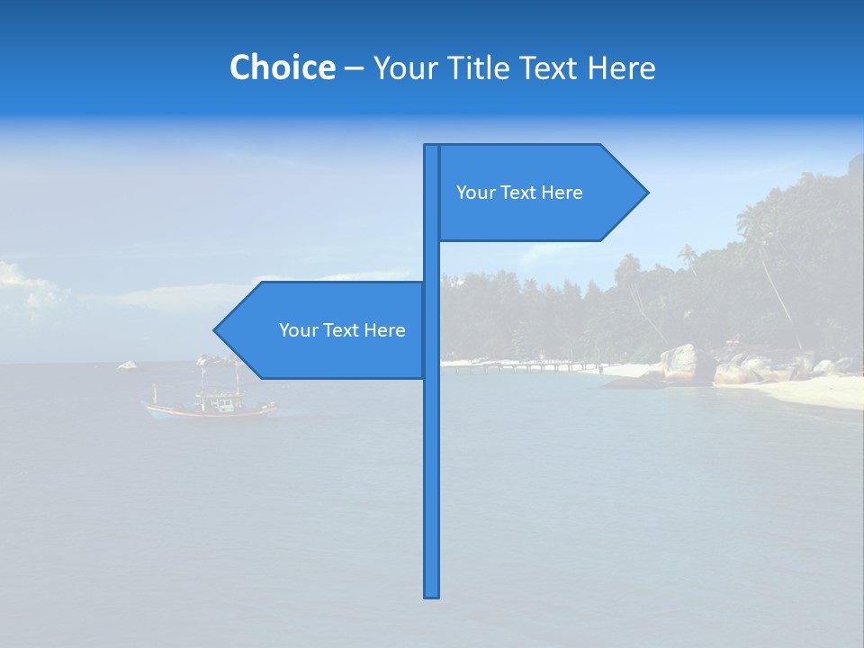Island Ocean Beach PowerPoint Template
